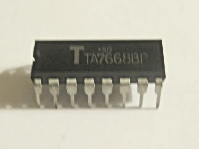 1pcs TA7668BP DUAL PRE-AMPLIFIER FOR TAPE RECORDER   TOSHIBA