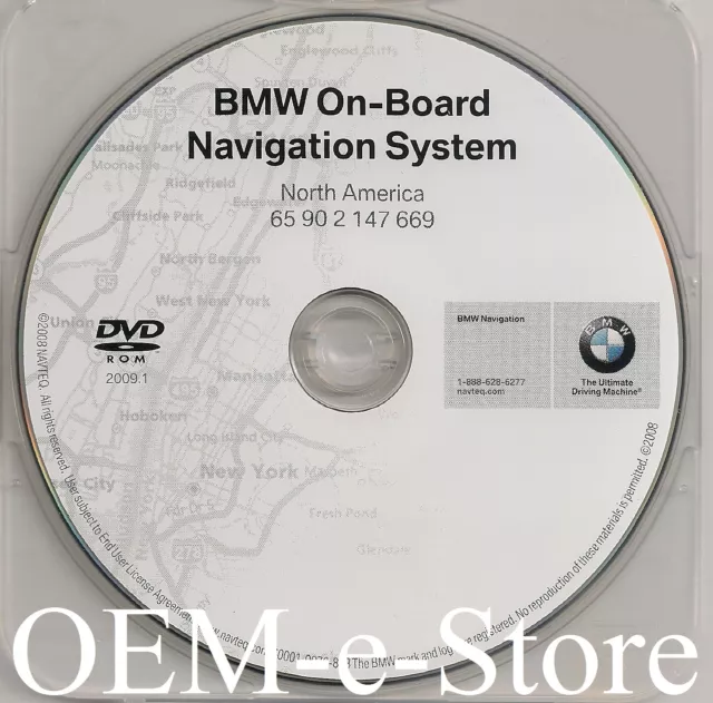 2003 2004 2005 2006 2007 2008 2009 2010 BMW X3 Navigation OEM DVD Map U.S Canada