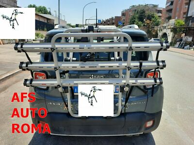 BIC PORTABICI POSTERIORE STAND UP 3 BINARI PER JEEP RENEGADE 2017 3 BICI UOMO DONNA 
