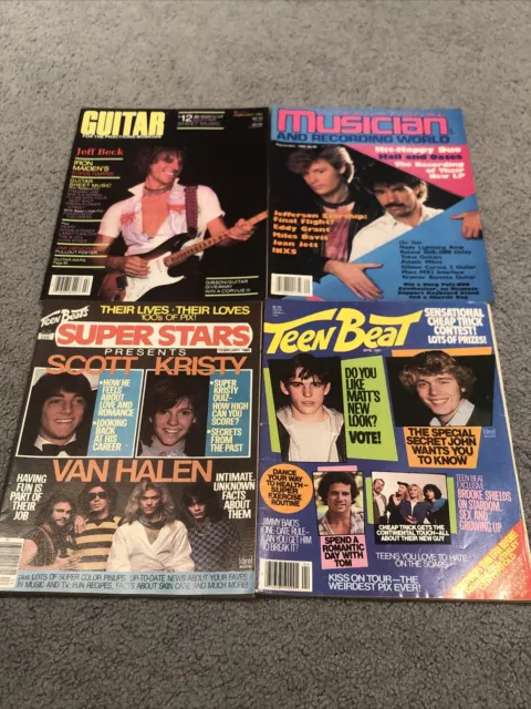 Vintage 1980s Music Magazines Lot Of 4