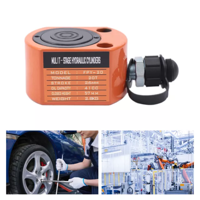 Portable Power Mini Hydraulic Ram Low Profile FRY-20 20T Hydraulic Cylinder Jack