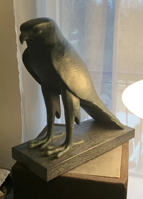 GRAND FAUCON HORUS MOULAGE REPRODUCTION DU MUSÉE DU LOUVRE EGYPTE - Hauteur 36cm