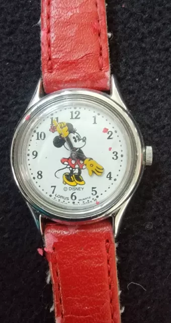 Vintage Disney Lorus Quartz Minnie Mouse Watch