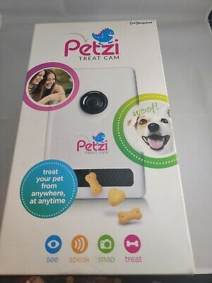 Petzi tratar Cámara De Mascotas Wi-Fi tratar Dispensador. abrir la caja condición.