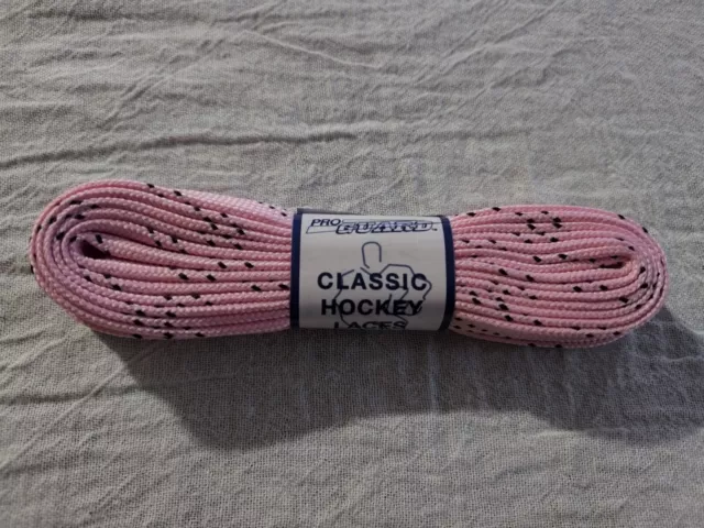 Pro Guard Classic Hockey or Figure Skate Laces 84" Pink Non Waxed