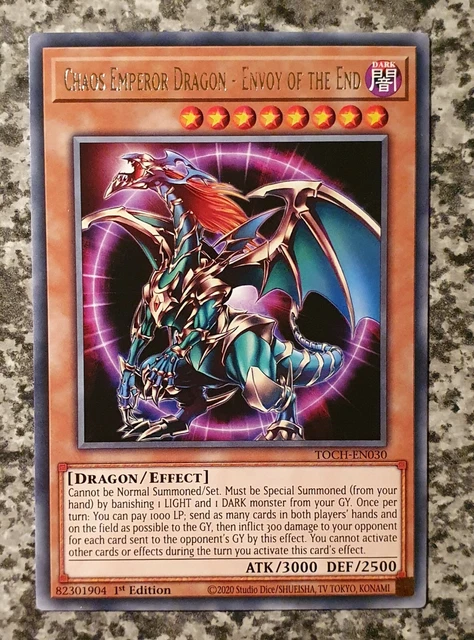 Yugioh Chaos Emperor Dragon - Envoy Of The End TOCH-EN030 1st Edition MINT