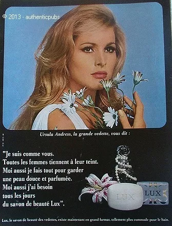 Publicite Savon Lux Ursula Andress Grande Vedette De 1966 French Ad Pub Vintage