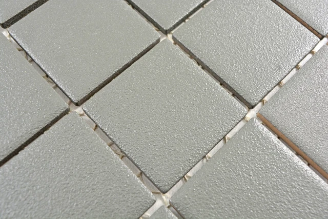 Bâtonnets Mosaïque Céramique non émaillée gris clair antidérapant