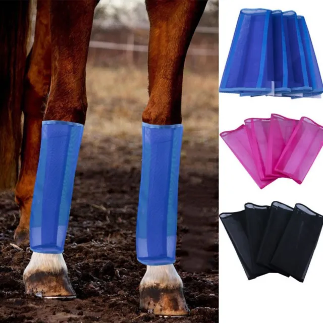 Fly Boots for Horse Breathable Plastic Mesh Horse Leg Wraps Horse Leggings Mesh