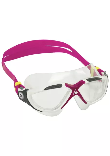 Aquasphere - Maschera Vista - Ms5050916Lc - White/Raspberry, Clear Lenses