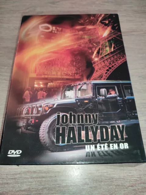 * COFFRET 3 DVD JOHNNY HALLYDAY UN ETE EN OR  ( 1 DVD Est Neuf Sous Blister)