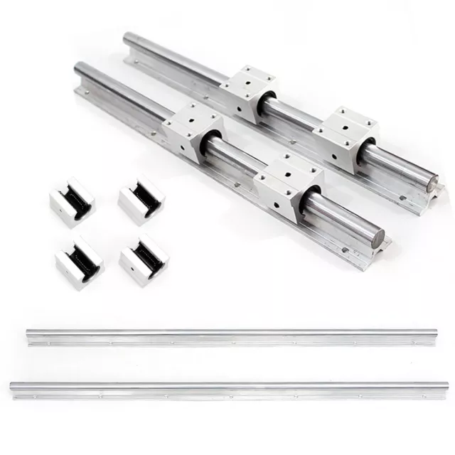 LINEAR 2X SBR20 8001000mm Linear Slide Guide Shaft Rail Rod 4x Bearing Block UK £36.00