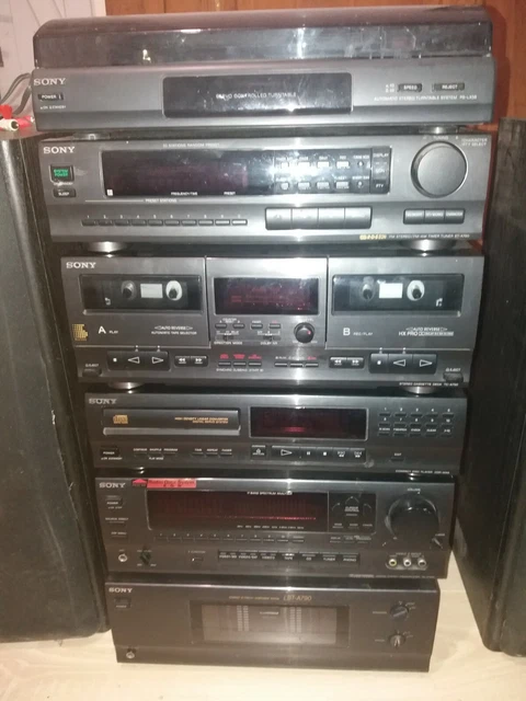 Chaîne Hifi Sony PS-LX300USB - Lecteur CD, Radio AM/FM, Entrée USB - Noir