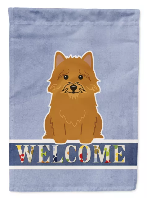 Norwich Terrier Welcome Flag Garden Size BB5601GF
