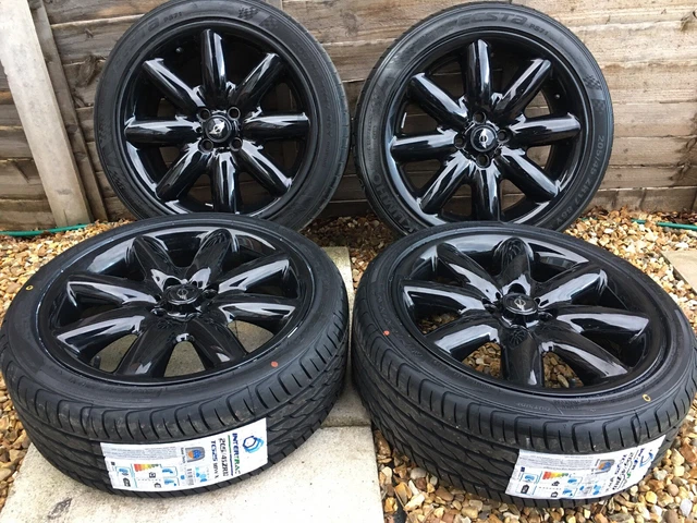 17& MINI COOPER S Crown R50 R56 Alloys Wheels Newly Refurbished Black ...