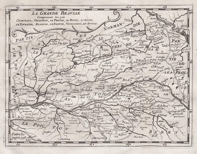 1780 - Aube Troyes Arcis BAR Carte Reilly Carte Gravure Map