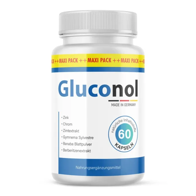 Gluconol Maxi-Pack 60-Blood pressure- natural ingredients – Made in Germany.