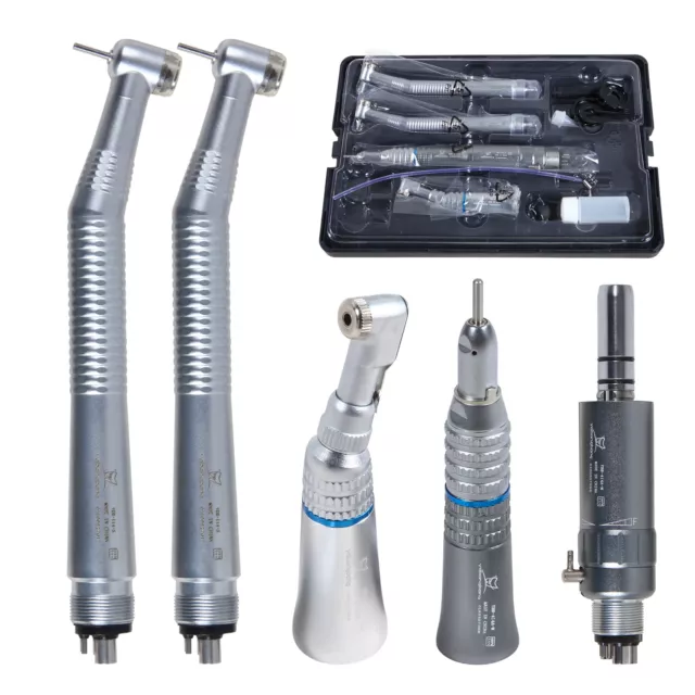 1 Kit 2X Dental Handpiece Turbina Dentista +1 x Contrangolo Manipolo Micromotor