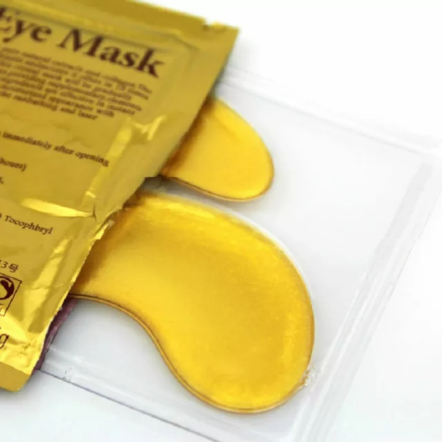 Crystal Collagen Gold Eye Mask almohadillas para los ojos antienvejecimiento máscara hidratante 1-50 unidades