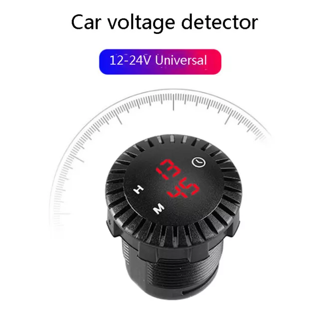 12V/24V Automotive Car Boat Motorcycle Touch Digital Clock LED Display Tool--ll