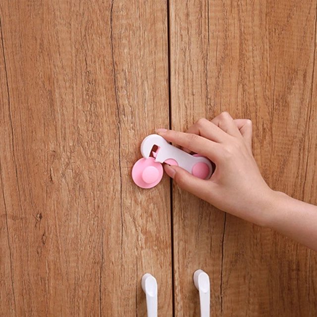 Práctico seguro parental protección de cajones para armario plástico a prueba de niños