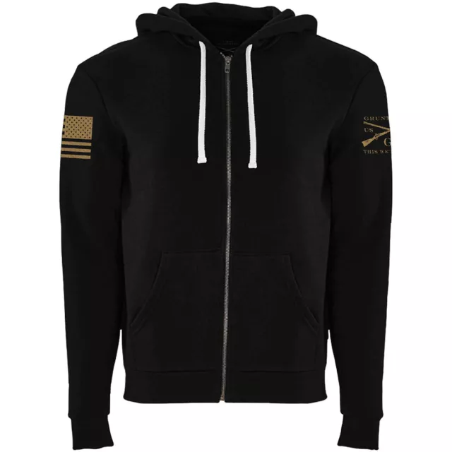 Grunt Style Premium Basic Full Zip Hoodie - Black