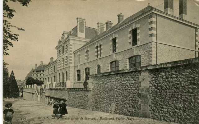 France Blois - Ecole old postcard