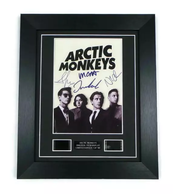 Arctic Monkeys Gift Signed Preprint + Original Film Cells Music Memorabilia