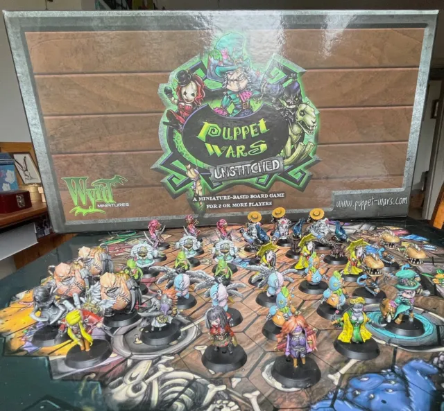 wyrd malifaux puppet wars unstitched board game fully painted