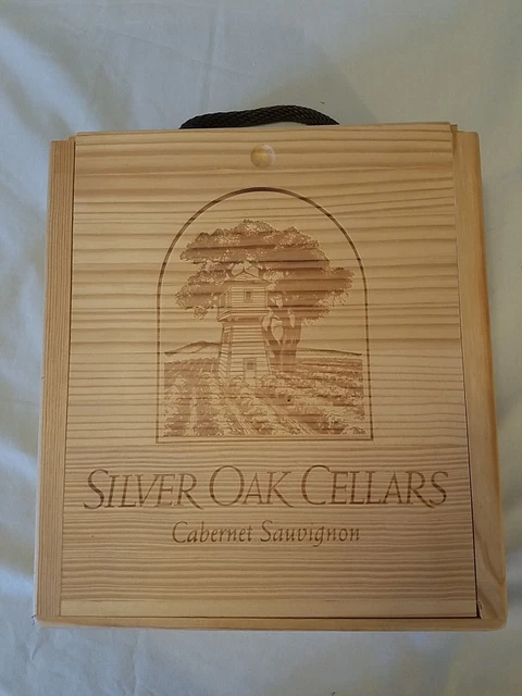 Silver Oak Cellars, Napa Valley Wine Box, Cabernet Sauvignon, Vintage, Wood,...