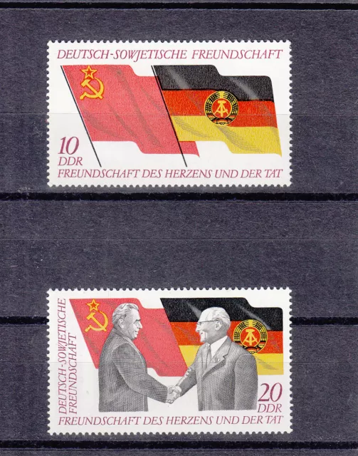 Briefmarken Stamps DDR Deutsch-Sowjetische Freundschaft Mi 1759-60 **