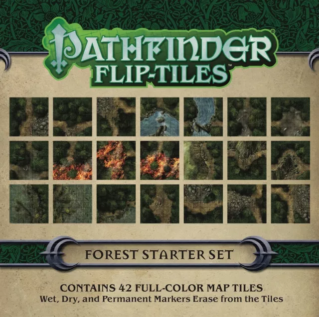 PZO4075 Paizo Publishing Pathfinder RPG: Flip-Tiles - Forest Starter Set