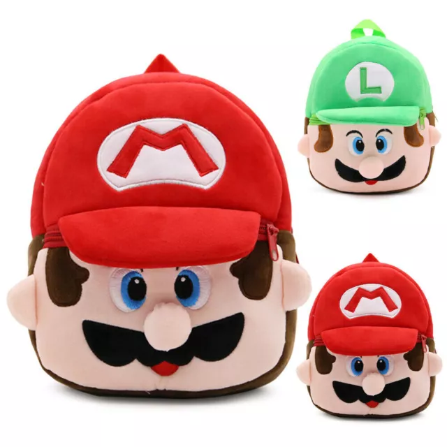 Super Mario Luigi Rucksack Kindergartenrucksack Plüsch Schultertasche Taschen