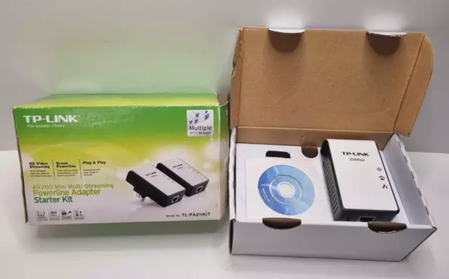 TP-Link AV200 Powerline adapter x1 TL-PA211KIT for wired network