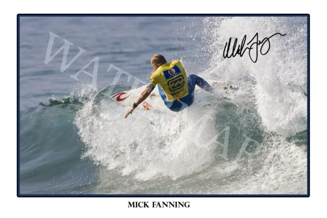 Mick Fanning large signed 12x18 inch photograph poster - Top Quality