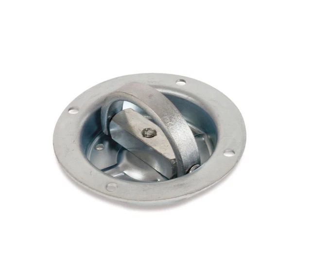 Macs Custom Tie-Downs Recessed D-Ring 360 Deg Swivel Stainless 330004