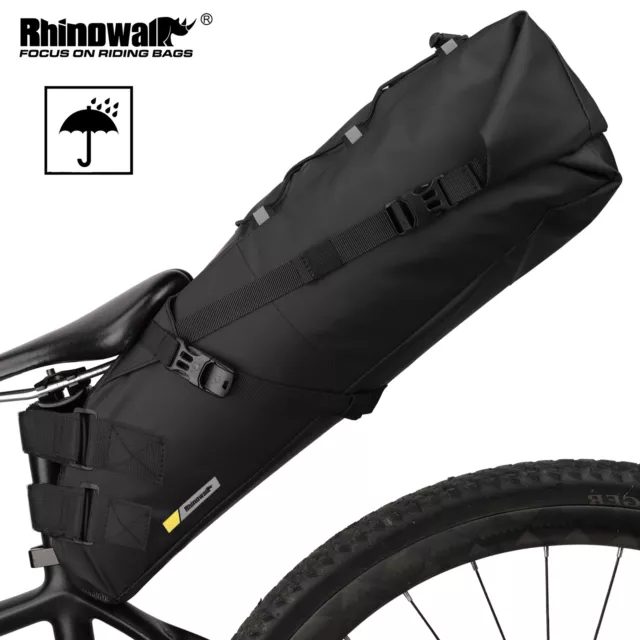 Waterproof MTB Bicycle 13L Large Capacity Cycling Bag Foldabe Tail Rear Bag