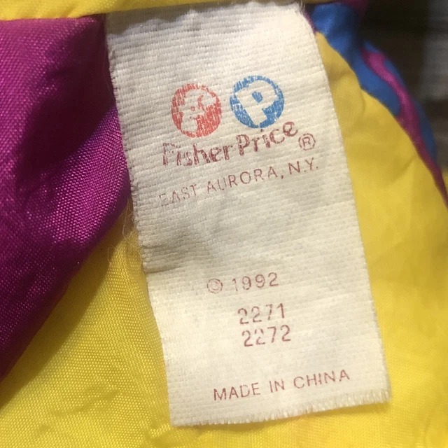 Vintage Fisher Price 1992 Yellow Caveman Puffalump Stuffed Grunts Plush Doll 6