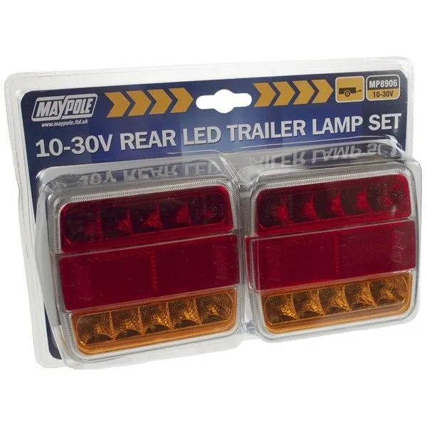 MAYPOLE 12/24V LED Rear Combination Trailer Lamps - 8906