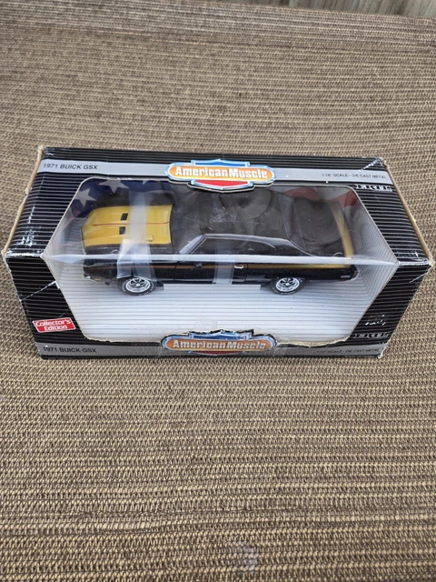Buick GSX 1971 – American Muscle 1/18 – Superbe Miniature En Métal Collection Noir