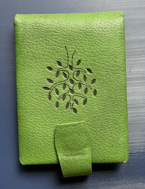 Vintage Leather Wallet, Green Wallet, Ladies Vintage Wallet, Women Accessories ￼