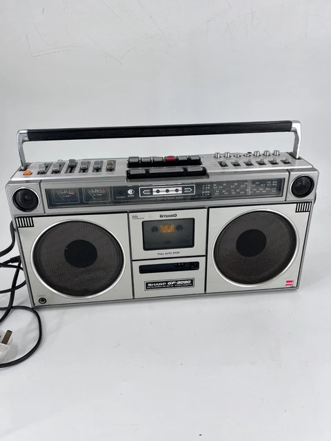 VINTAGE RETRO SHARP GF-9090E Ghetto Blaster Boombox Cassette Stereo ...
