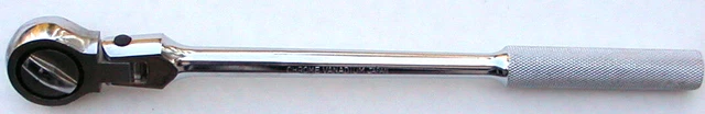 3/8" Drive Flex Head Ratchet Wrench, Chrome Vanadium 40 click