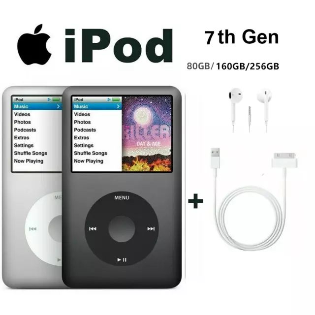 Brand New Apple iPod Classic 7th 160GB 256GB 1TB Gen Best Gift Freeshipping