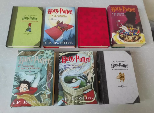 Collezione COMPLETA libri Harry Potter 1-7 Salani CON DIFETTI LEGGI DESCRIZIONE