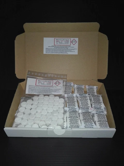 60 Reinigungstabletten 2g +12 Entkalkungstabs 16g für Bosch Vero Aroma 500 700