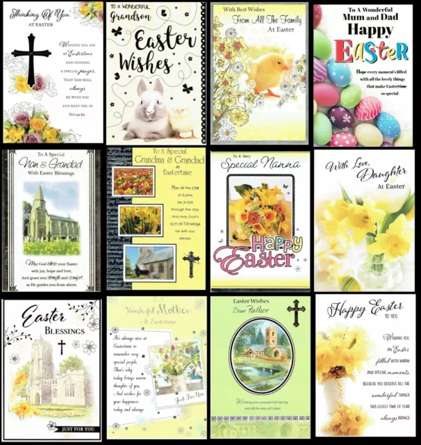 TRADITIONAL EASTER CARD ~ FAMILY & FRIENDS ~SOMETHING FOR EVERYONE ONLY 99p each