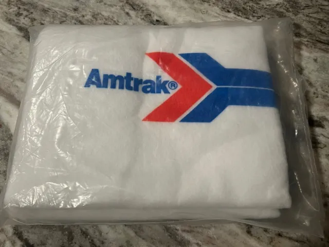 Amtrak Railroad Souvenir Blanket 50” X 60” Travel Made In USA New And Sealed