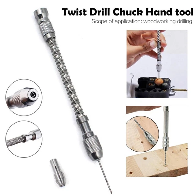 Hand Drill Resin Drill Woodworking Hand Drill with 10x Drill Bit Manual  Wire Twisting Tools for DIY Craft DIY Hairpin Bracelets 