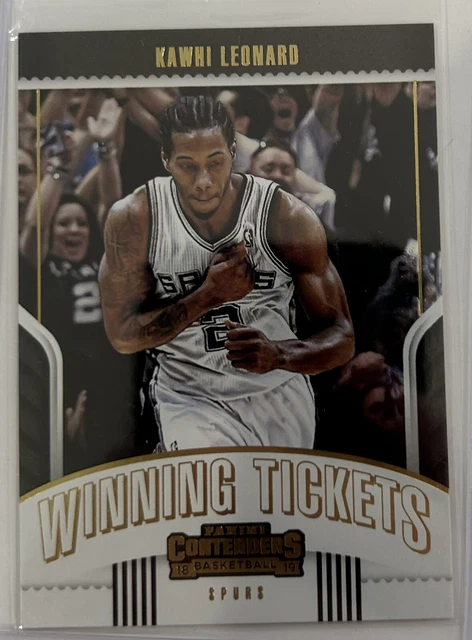 2018-19 Panini Contenders Winning Tickets Kawhi Leonard San Antonio Spurs #15